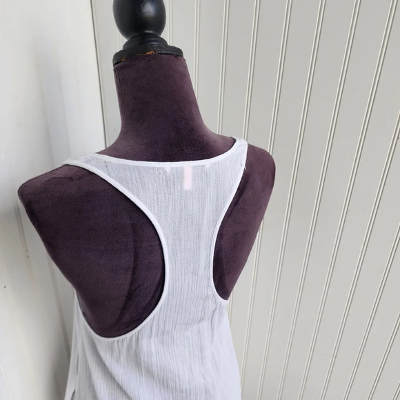 VICTORIA'S SECRET TUNIC DRESS 🌹SWIM COVER UP TEE TOP RACERBACK Lightweight XS - Picture 7 of 11